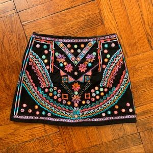 ASOS Sparkly Embroidered Skirt